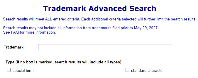 Colorado trademark search