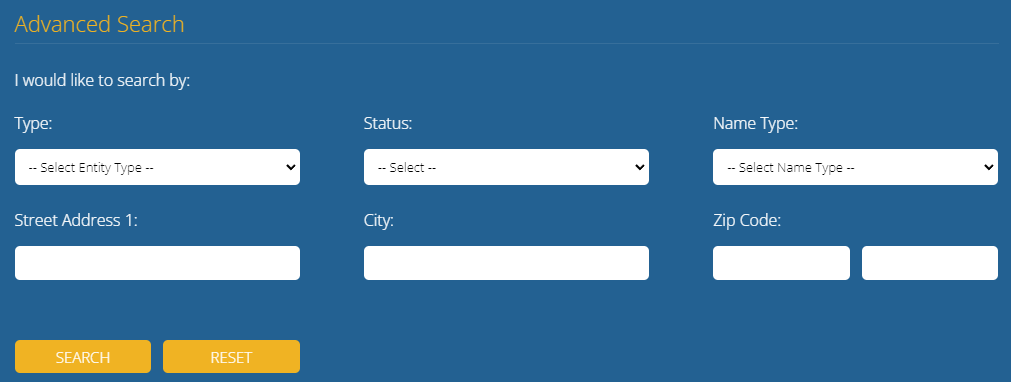 Indiana business entity advance search