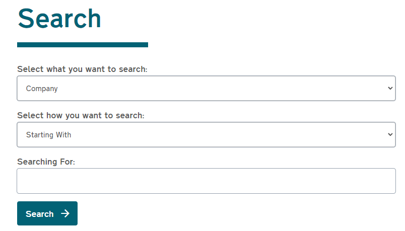 North carolina Business entity search
