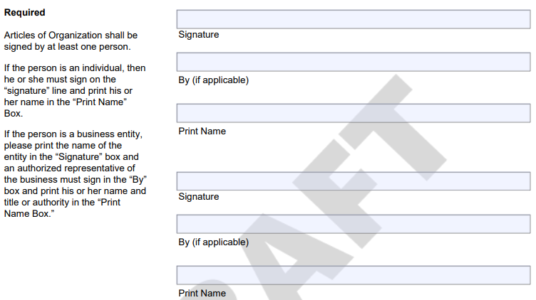 signatures of owners