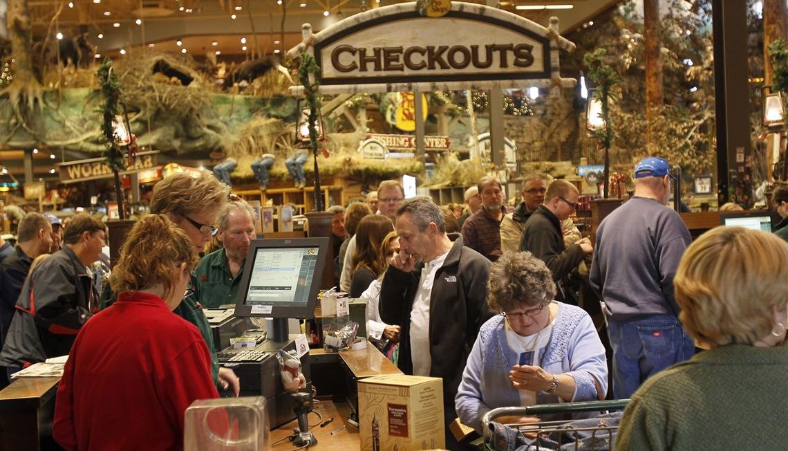 Bass Pro store checkout